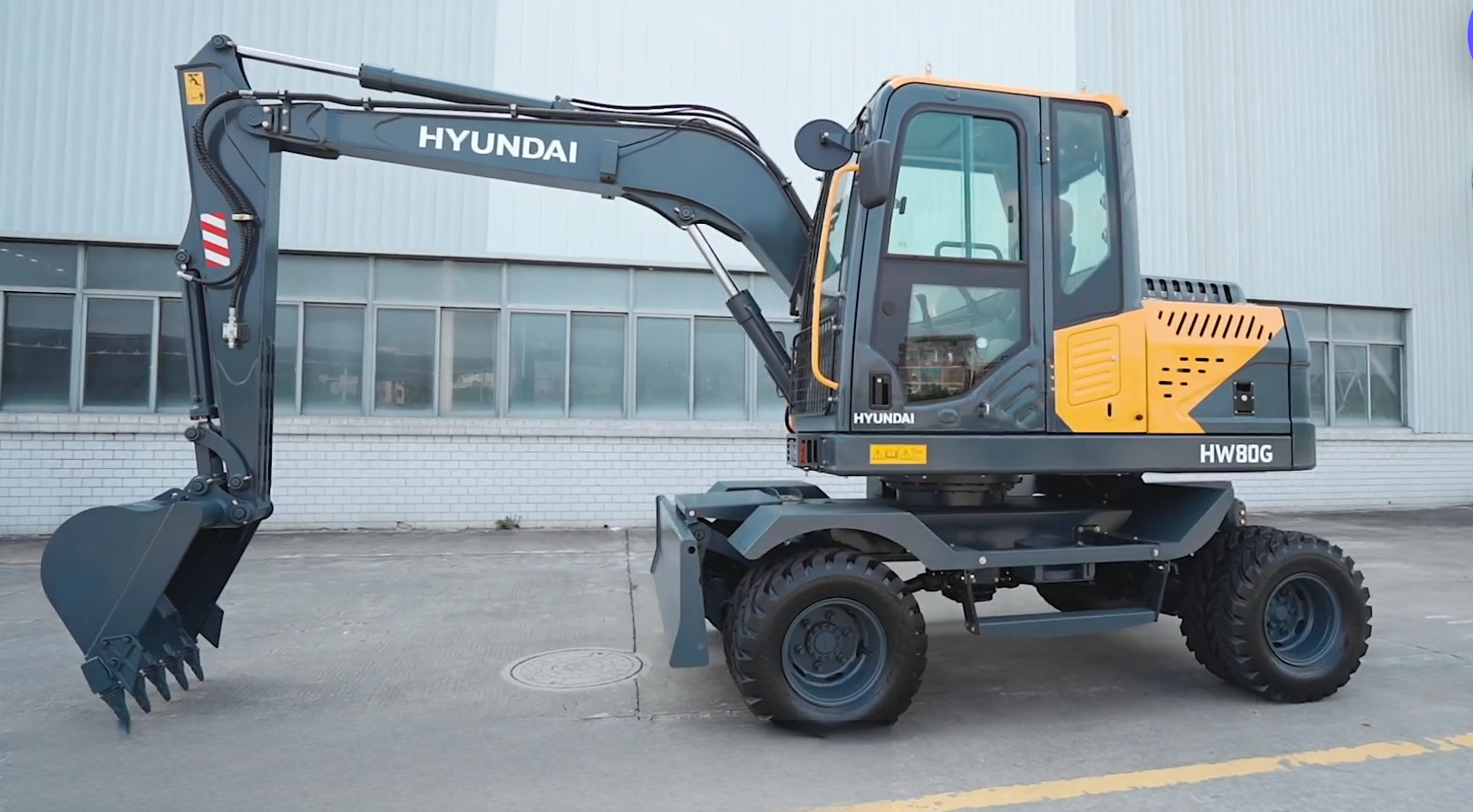 New Hyundai HW80G Excavator for Sale rear side view