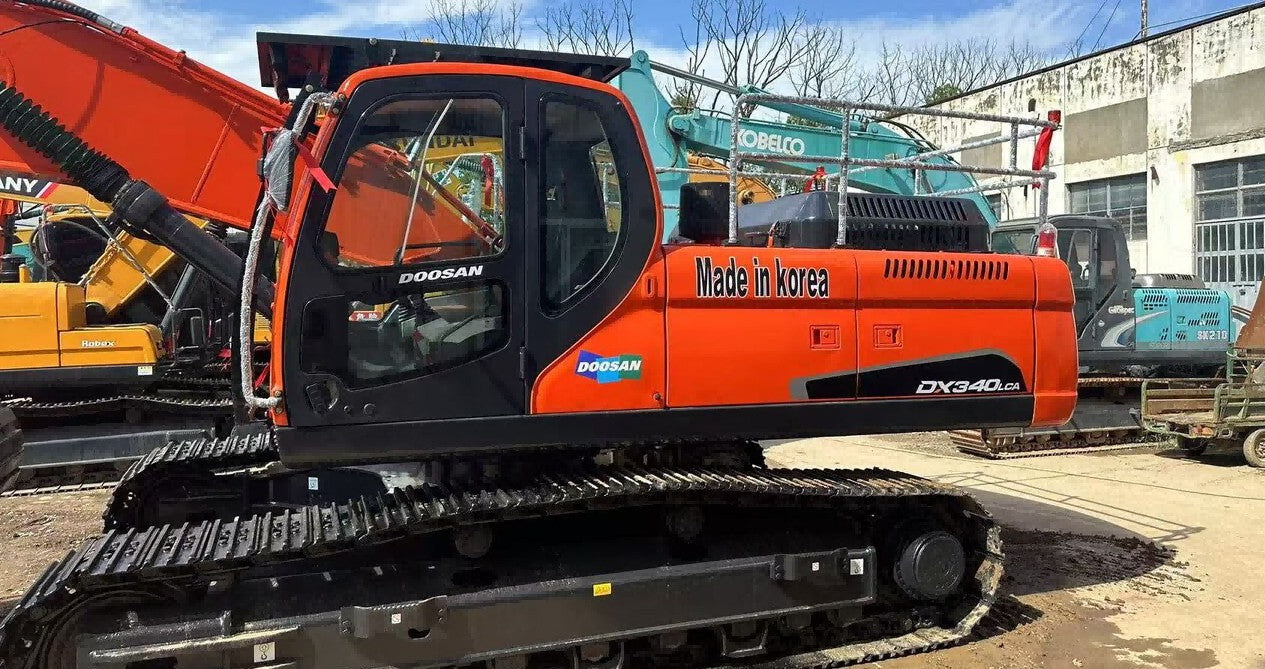 Used Doosan DX340 Excavator for Sale front view