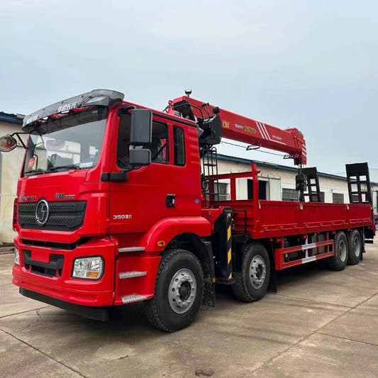 Used Shacman 350HP Truck-Mounted Crane for Sale side view