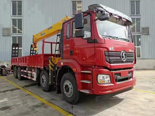 Used Shacman 350HP Truck-Mounted Crane for Sale rear side view