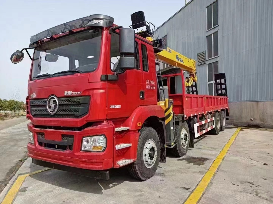 Used Shacman 350HP Truck-Mounted Crane for Sale front view
