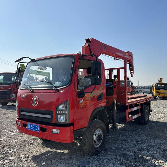 Used Shacman 160HP Truck-Mounted Crane for Sale side view