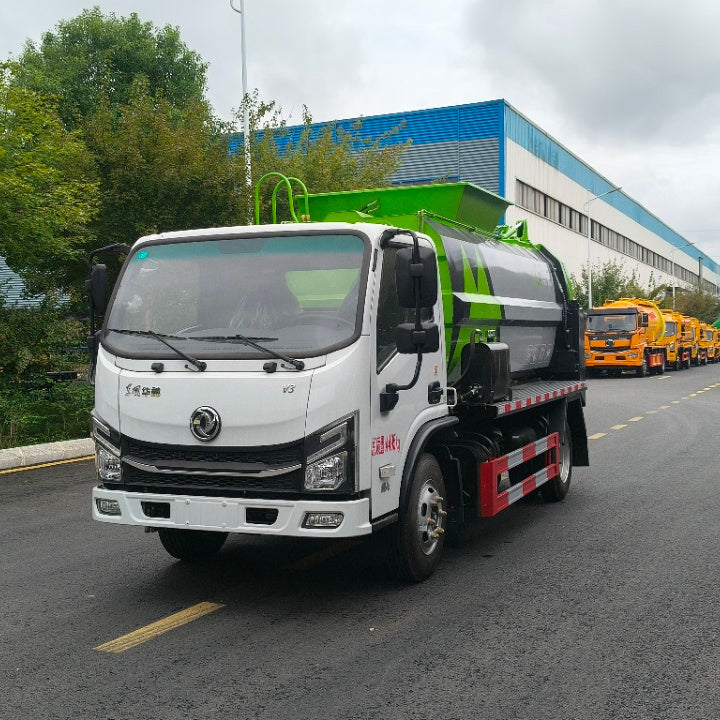 Used Dongfeng HUASHEN 6M³ Food Waste Truck for Sale side view