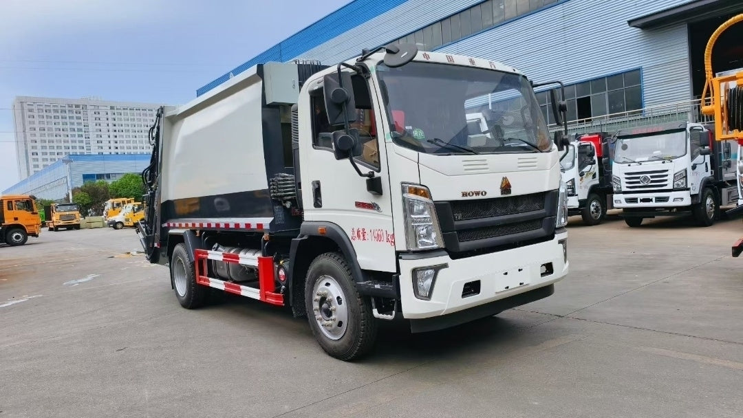 Used Sinotruk HOWO 12M³ Compressed Garbage Truck for Sale front view