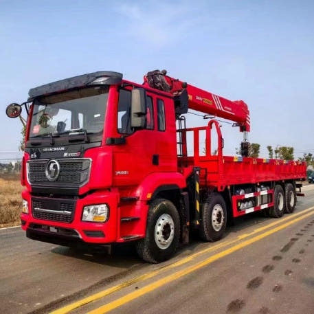 Used Shacman 350HP Truck-Mounted Crane for Sale - Updated Model side view