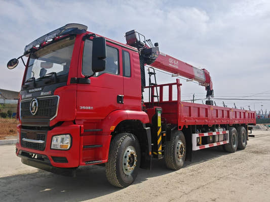 Used Shacman 350HP Truck-Mounted Crane for Sale - Updated Model rear side view