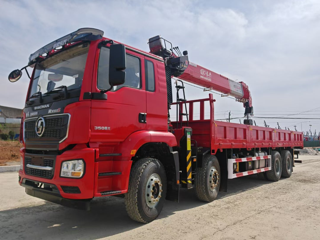 Used Shacman 350HP Truck-Mounted Crane for Sale - Updated Model rear side view