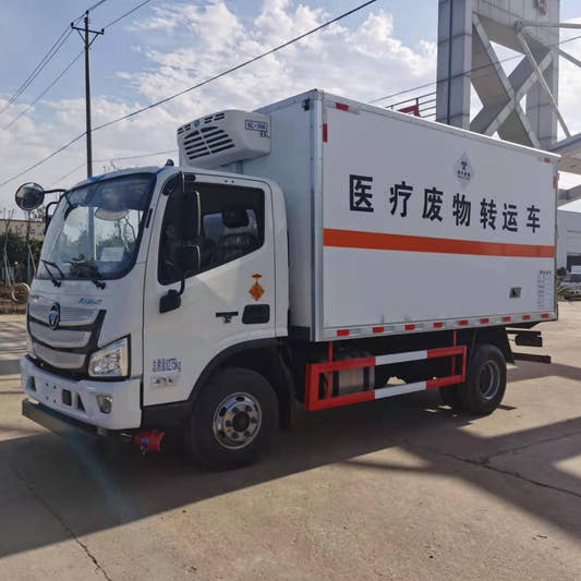 Used Foton 156HP Refrigerated Medical Waste Truck for Sale side view