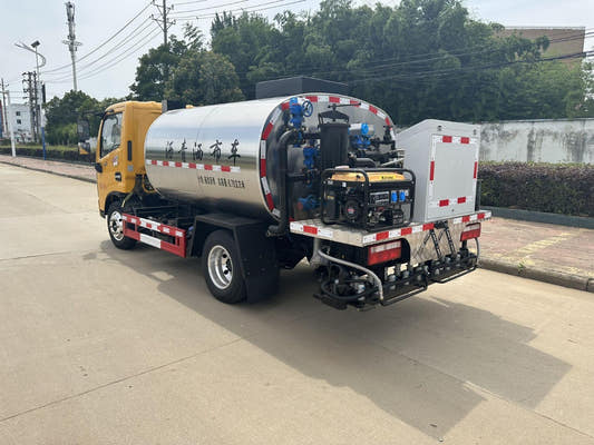 Used Dongfeng DOLICA D6 4M³ Asphalt Spraying Truck for Sale rear side view