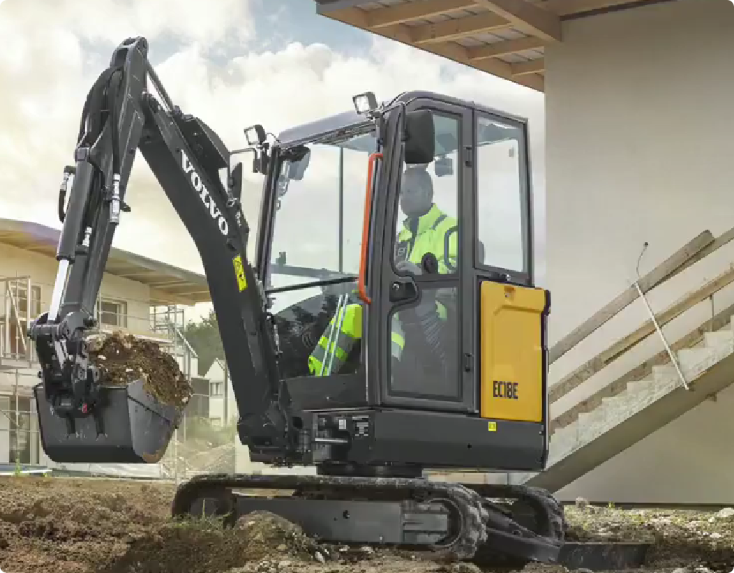 New Volvo ECR18E Excavator for Sale detail view