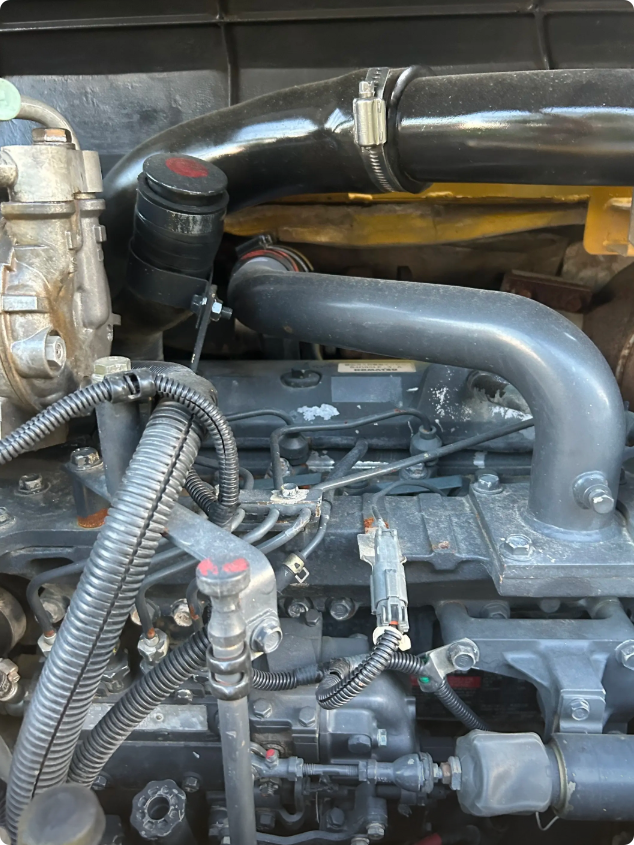Used Komatsu PC78-6 Excavator for Sale engine and hydraulic area for sale