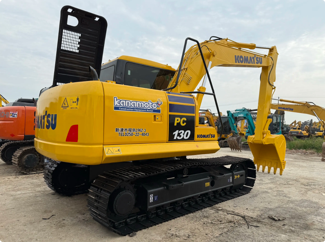 Used Komatsu PC130-8 Excavator for Sale rear view for sale