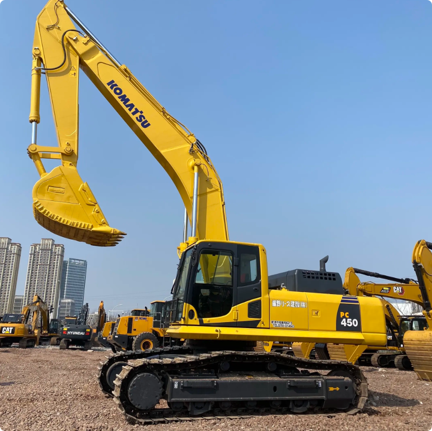 Used Komatsu PC450-8 Excavator for Sale side view for sale