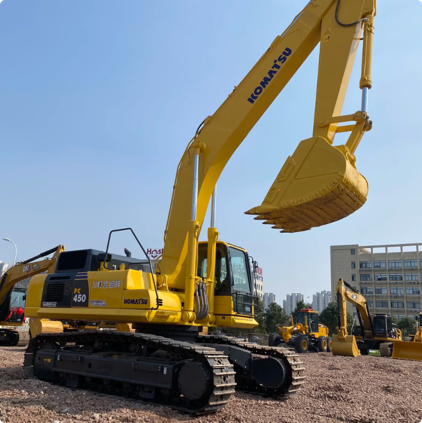 Used Komatsu PC450-8 Excavator for Sale rear view for sale