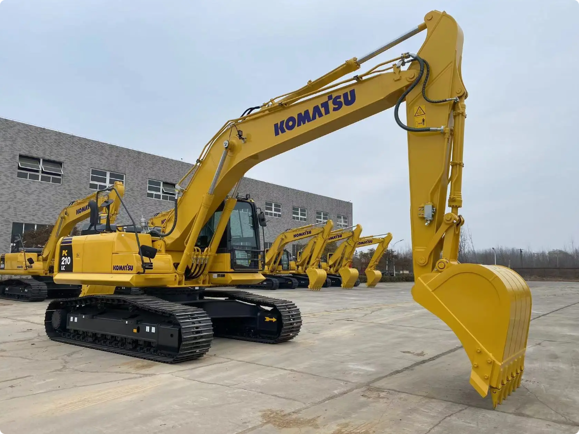 Used Komatsu PC210-8 Excavator for Sale front working view for sale