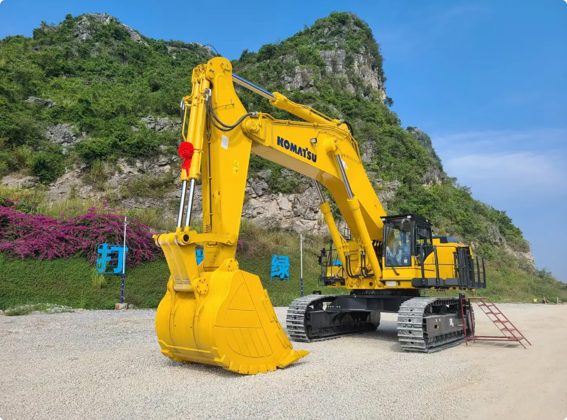 Used Komatsu PC1250 Excavator for Sale front working view for sale