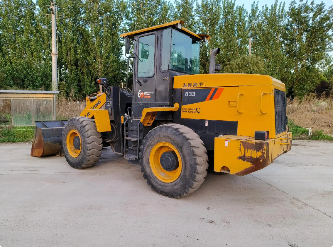 Used Liugong 833 Wheel Loader for Sale bucket and boom detail for sale