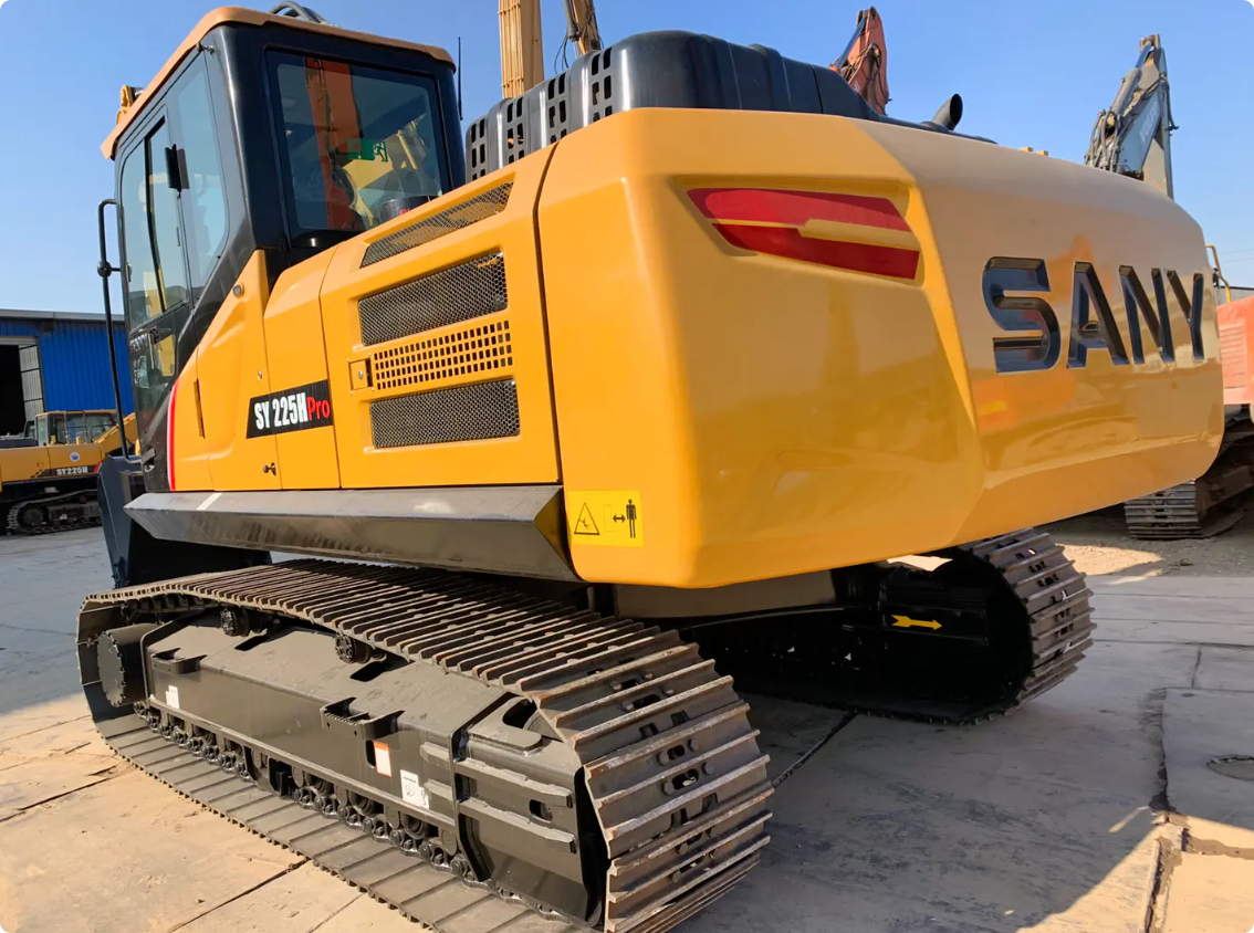 Used SANY SY225H PRO crawler excavator real inventory view 4