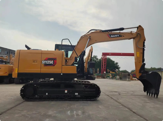 Used Sany SY125C Excavator for Sale front working view for sale