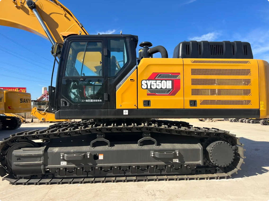 Used Sany SY550H Excavator for Sale rear view for sale