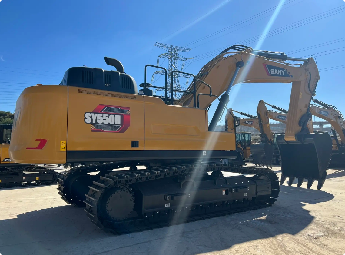 Used Sany SY550H Excavator for Sale bucket and boom detail for sale