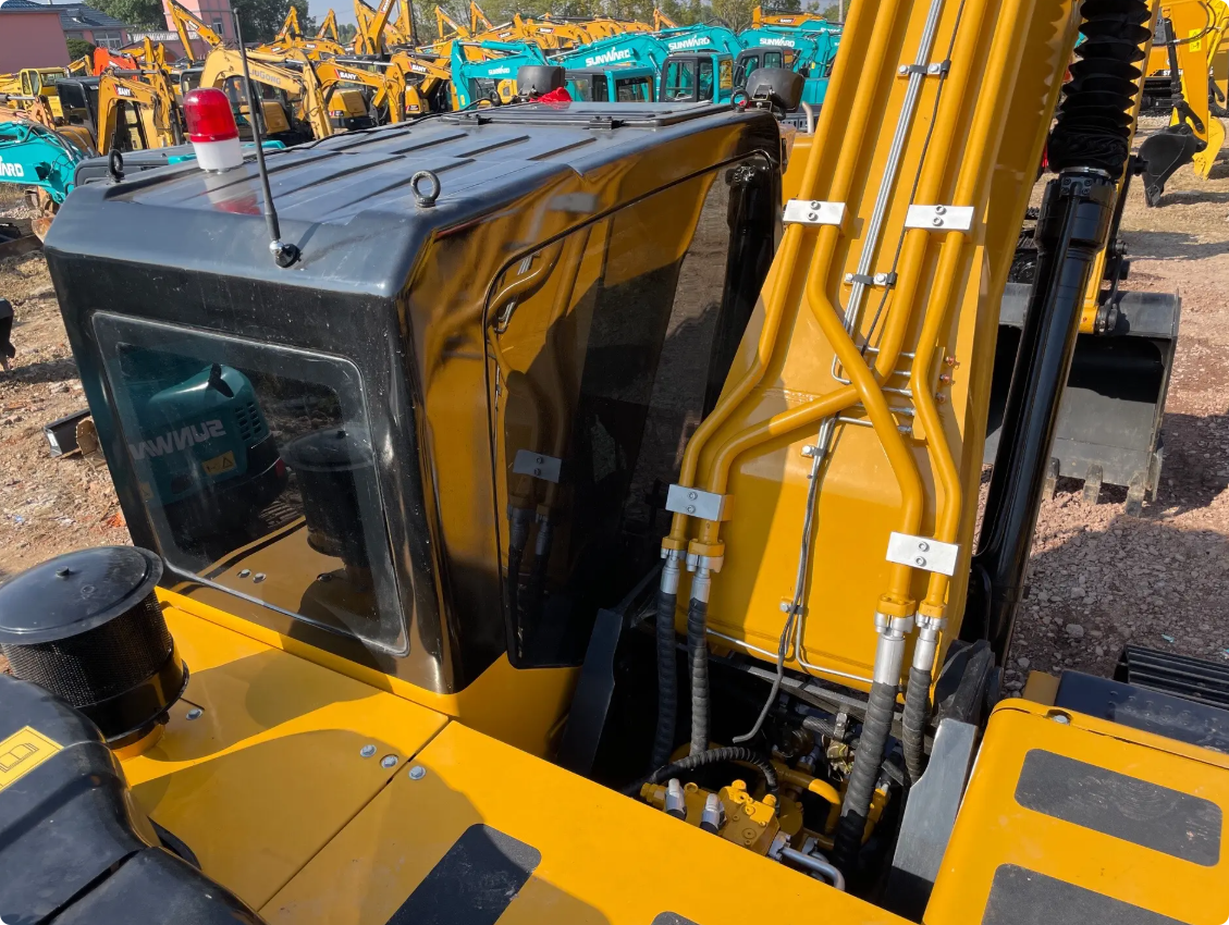 Used Sany SY215C Excavator for Sale operator cabin for sale