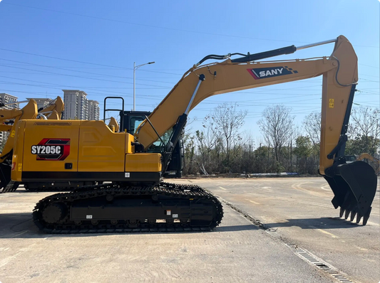 Used Sany SY205C Excavator for Sale front working view for sale