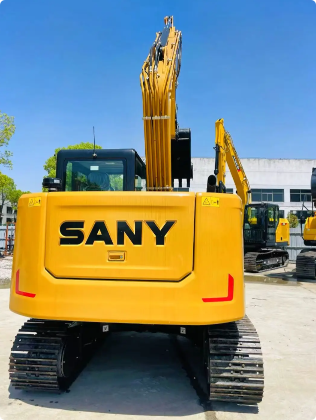 Used Sany SY95C Excavator for Sale rear view for sale