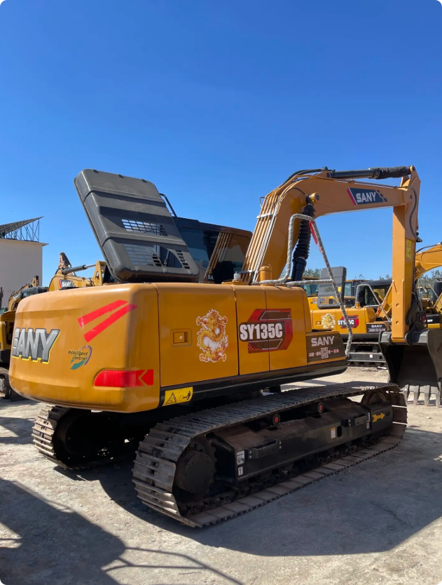 Used Sany SY135C Excavator for Sale bucket and boom detail for sale