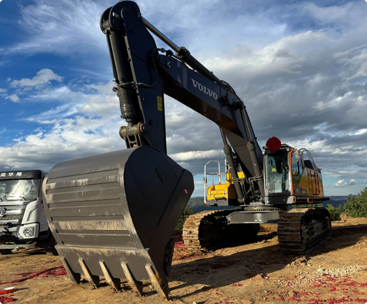 Used Volvo EC750DL Excavator for Sale front working view for sale