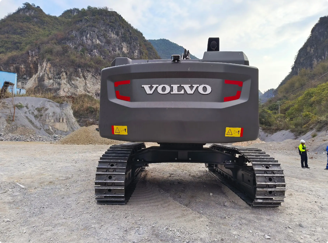 Used Volvo EC550 Excavator for Sale rear view for sale