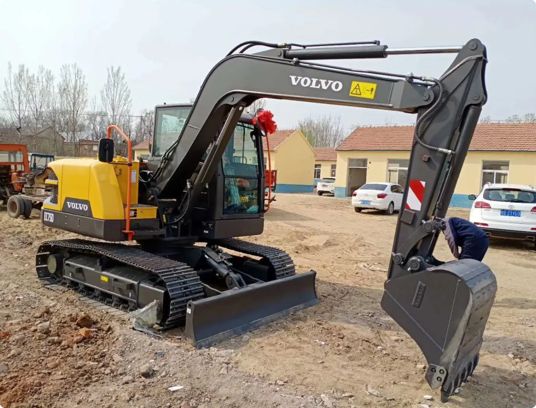 Used Volvo EC80D Excavator for Sale front working view for sale