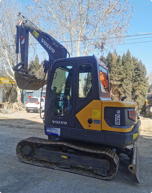 Used Volvo EC55BLC Excavator for Sale front working view for sale