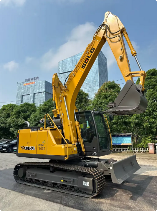 Used Sdlg E6150F Excavator for Sale front working view for sale
