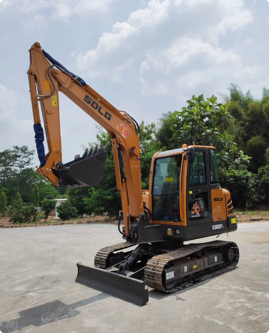 Used Sdlg E660FL Excavator for Sale front working view for sale