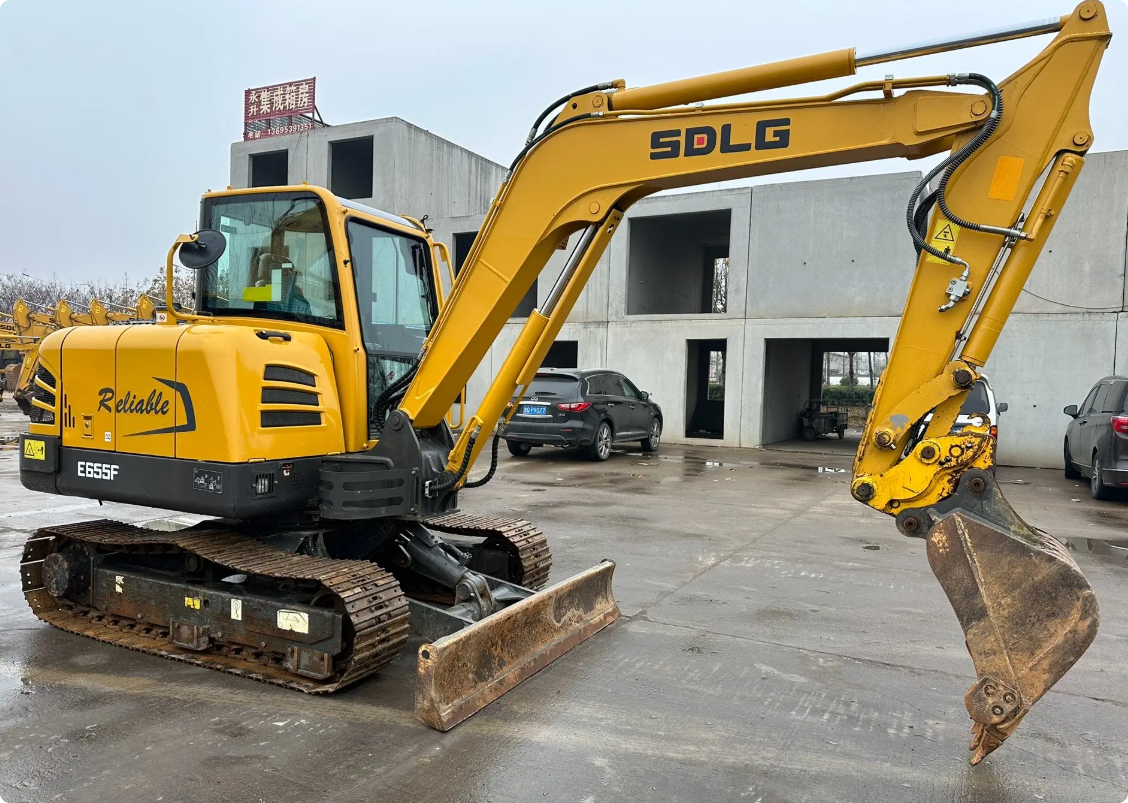 Used Sdlg E655F Excavator for Sale bucket and boom detail for sale