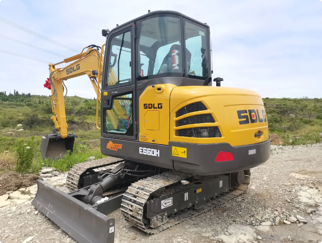 Used Sdlg LG660 Excavator for Sale front working view for sale