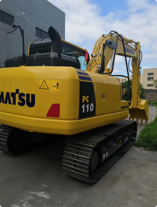 Used Komatsu PC110 Excavator for Sale front working view for sale