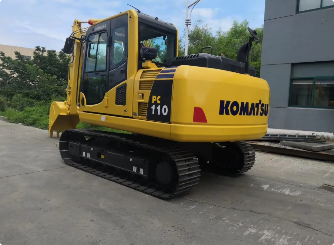 Used Komatsu PC110 Excavator for Sale rear view for sale