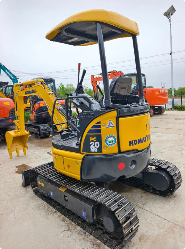 Used Komatsu PC20MR Excavator for Sale rear view for sale