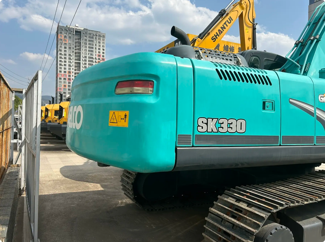 Used Kobelco SK330-10 Excavator for Sale rear view for sale