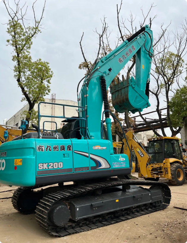 Used Kobelco SK200-8 Excavator for Sale rear view for sale
