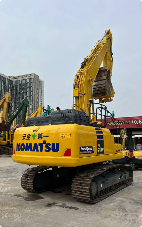 Used Komatsu PC200-11 crawler excavator real inventory view 5