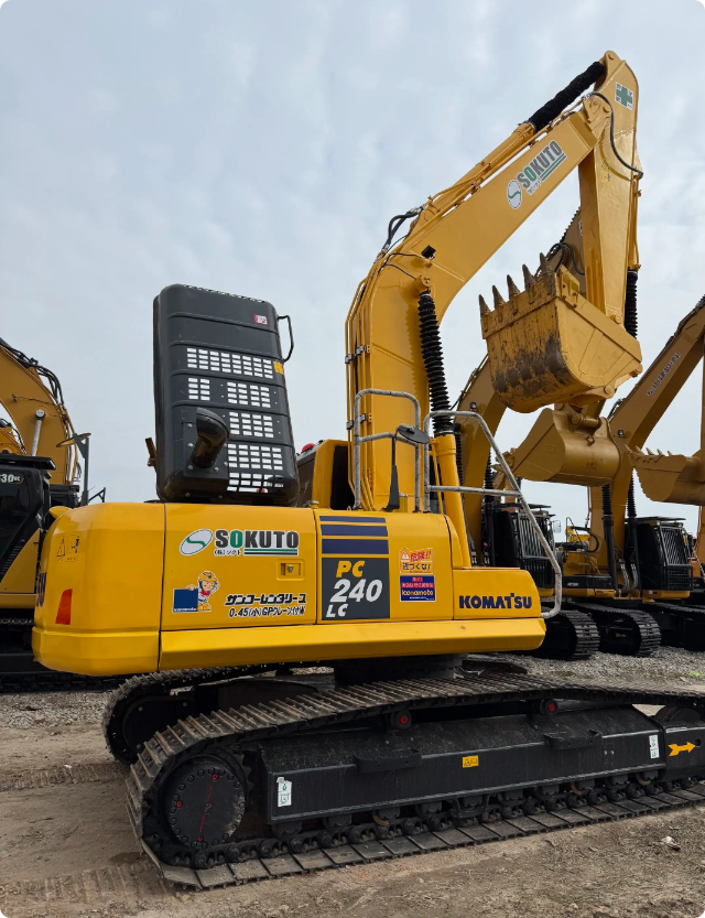 Used Komatsu PC240LC-8M0 crawler excavator real inventory view 3