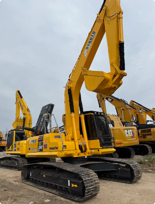 Used Komatsu PC240LC-8M0 crawler excavator real inventory view 2