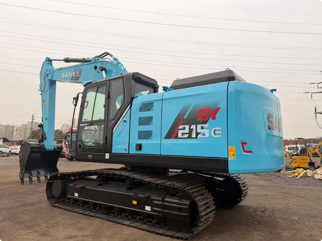 Used SANY SY215E crawler excavator real inventory view 4