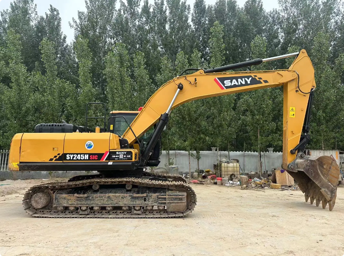 Used SANY SY245H SIC crawler excavator real inventory view 2