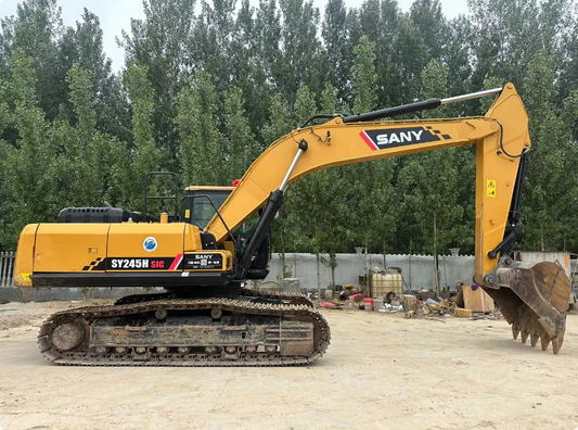 Used SANY SY245H SIC crawler excavator real inventory view 2