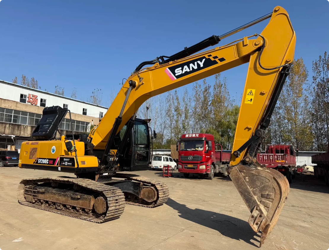 Used SANY SY200C SIC crawler excavator real inventory view 4
