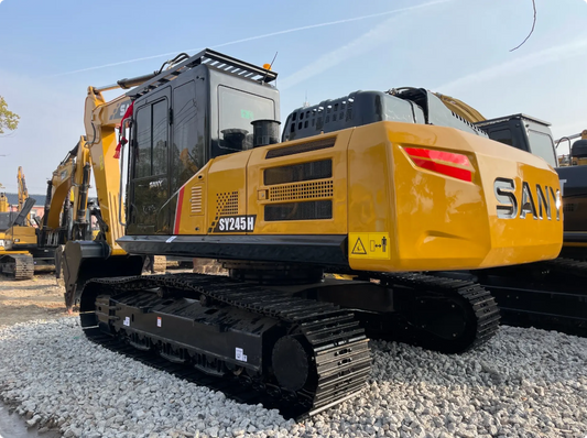 Used SANY SY245H crawler excavator real inventory view 2